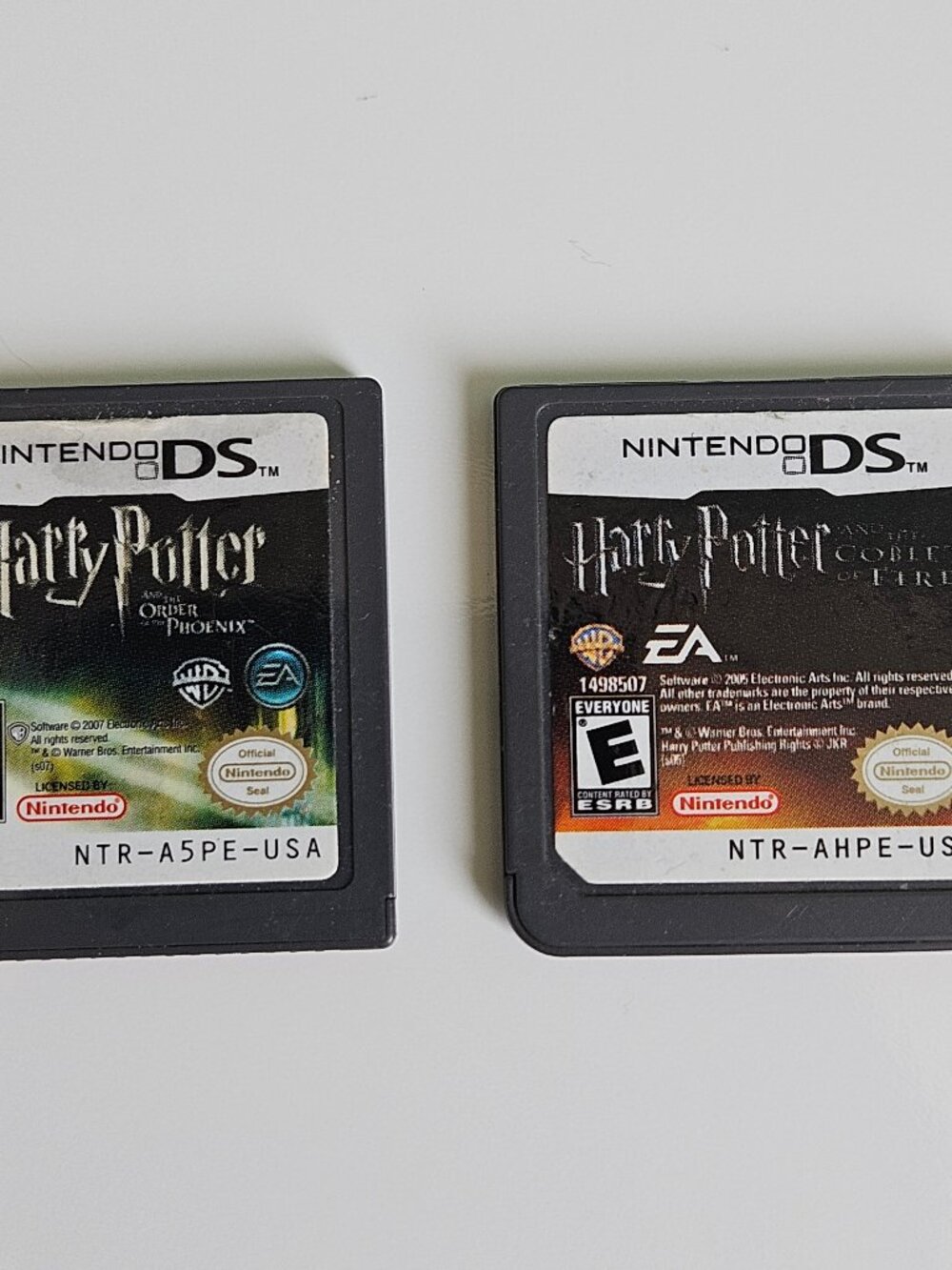 Harry Potter and the Goblet of Fire / Order of the Phoenix Lot of 2 Nintendo DS